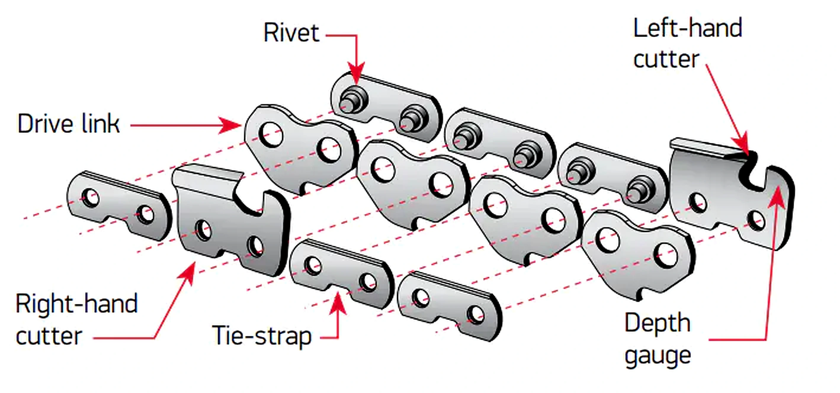Saw Chain Identification Diagram
